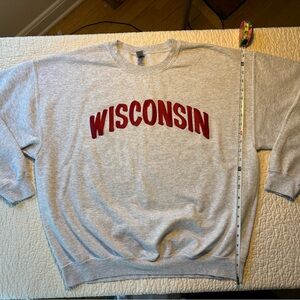 Wisconsin Badger Heavy Blend Gray Sweatshirt XL
